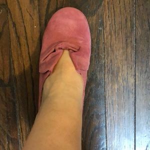 Pink Suede Retro Pumps